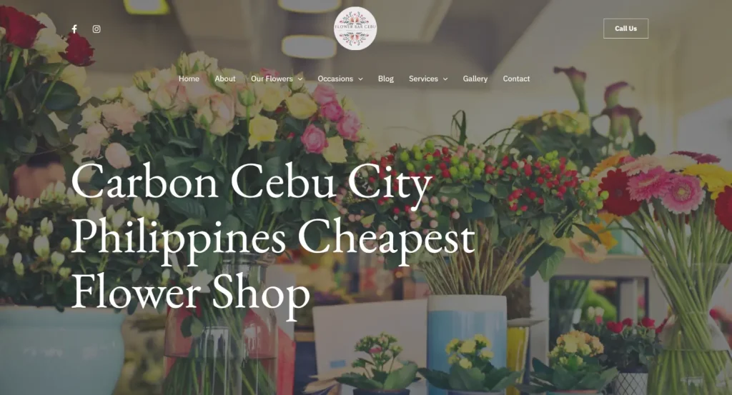 flower bar Cebu website